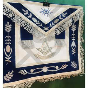 Masonic Past Master <b>Apron</b> Blue Lodge Regalia Embroidered Silver - Product Image 5