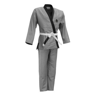 Vêtements d'arts martiaux en gros de haute qualité 100% coton respirant et léger, Kimono de Jiu Jitsu, uniforme de karaté, logo personnalisé OEM - Product Image 5
