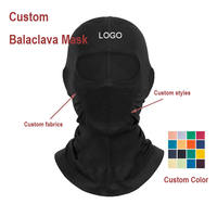 Masque facial respirant, balaclava fin à séchage rapide, extensible, couvrant tout le visage et le cou avec ventilation en maille pour la moto, le vélo, le ski, la chasse