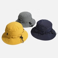 Alta calidad 100% poliéster secado rápido empacable Convertible portátil Unisex al aire libre sol lluvia Utltity cubo pesca Camping sombrero