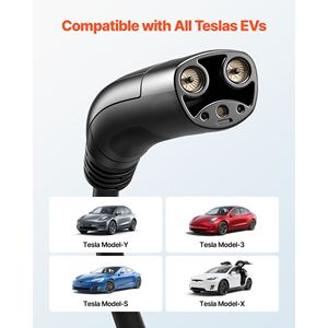 Cavo di Prolunga per Caricatore EV Tesla 48Amp 40 ft Max 240V 11.52 kW con Spina NACS, Usato, 16A Livello 1/2 per Tesla Mobile - Product Image 2