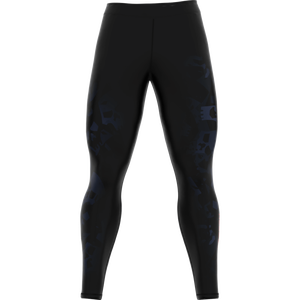 Pantalons de compression sportifs pour hommes, entièrement noirs, sur mesure, en gros, extensibles, à séchage rapide, pour le basketball, la course à pied, l'entraînement et la remise en forme - Product Image 4