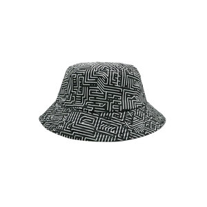 Geometric Pattern Bucket <b>Hat</b> Unisex Polyester Canvas Casual Spring <b>Summer</b> 56-58CM - Product Image 1