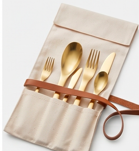 Ensemble de couverts modernes en or avec design polyvalent, couverts élégants pour la salle à manger, les cadeaux, les repas et les repas. - Product Image 6