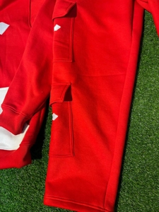 2026 Men's Tracksuit Custom Logo With <b>Embroidery</b> 100% Cotton Fleece 450Gsm Tracksuit For Men - Product Image 4
