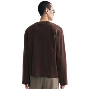 เสื้อยืดแขนยาวทรงหลวม ใส่สบาย ระบายอากาศดี เหมาะสำหรับใส่ทุกวัน ออกกำลังกาย ไลฟ์สไตล์ รับผลิตแบบ OEM ODM - Product Image 2