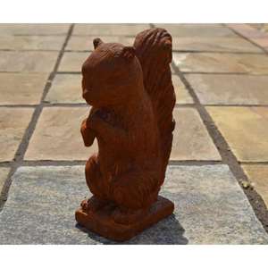 งานฝีมือประติมากรรมกระรอกสไตล์ชนบท ของตกแต่งรูปกระรอก ราคาขายส่งจากโรงงาน - Product Image 2