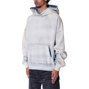 Sudaderas con Capucha Desgastadas Personalizadas, Estilo Urbano Holgado, Sudadera de Forro Polar, Diseño Vintage Desteñido, Fabricante de Ropa OEM de Moda - Product Image 5