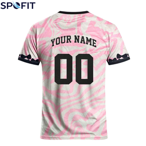 Camiseta de Fútbol para Mujer, Nuevo Diseño, Logotipo y Nombre Personalizados, 100% Poliéster, Hecha a Medida - Product Image 3