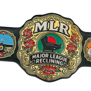 MLR Major League <b>Reclining</b> Championship Belt Custom Wrestling Belt High-Quality Collector's Item - Product Image 2