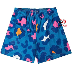 ORVO Sports Men's Floral Sublimation Printed Swim Trunks Breathable Quick Dry Drawstring Casual Mid Waist 100% Polyester - Product Image 5