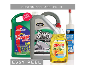 Transparent PVC Vinyl <b>Labels</b> <b>Waterproof</b> Durable Clear Adhesive Custom Printed Packaging Branding Stickers High Clarity India - Product Image 1