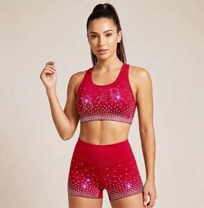 Conjunto de práctica de top corto y pantalones cortos para porristas, personalizado - Product Image 3