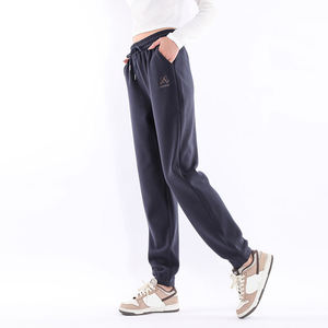 Pantalon de survêtement évasé personnalisé, ample, élégant et tendance pour femme, coupe droite, jambe large, longueur intégrale, avec empiècements latéraux, OEM - Product Image 2
