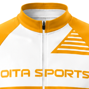 Orange White <b>Cycling</b> Jersey <b>Shorts</b> Set <b>Short</b> Sleeve Full Zip Breathable <b>Padded</b> Bicycle Racing Uniform Performance Team Sports - Product Image 3