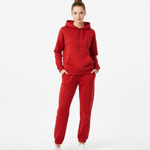 Survêtements d'hiver pour femmes, grande taille, à capuche, séchage rapide, polyester et coton, logo personnalisé, pantalon de survêtement, ensemble de jogging pour la course à pied et les activités de plein air - Product Image 1