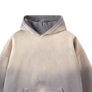 Sudadera con capucha personalizada de estilo urbano, floral vintage, de peso pesado, con cremallera, estampada, de felpa francesa, con estampado de cómics, con lavado ácido y efecto desgastado - Product Image 6