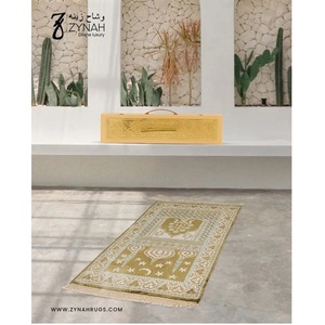 Wholesale Supply Sacred <b>Spaces</b> Luxury Viscose Meditation Mat Soft Islamic Prayer <b>Rug</b> for Daily Worship and Relaxation for Sale - Product Image 5