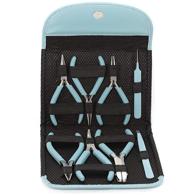 Stainless High Performence High-quality Jewelry Making Tools Set Pliers Nose Pliers Scissors Tweezers Beading Tool Kit Bracelet