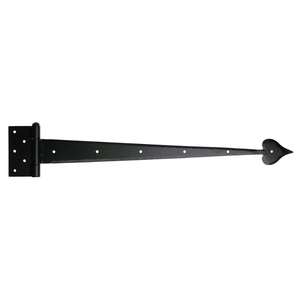 Cast Iron T Hinge Rustproof Black Powder Coated Tee Hinges Vintage Arrowhead Strap <b>Hardware</b> For Wood Fence <b>Barn</b> Shed Garden Gate - Product Image 2