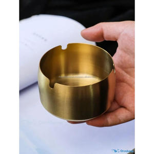 Cendrier de bureau portable facile le plus vendu forme la plus simple or avec logo dernière qualité pour fumer des cigares et des cigarettes - Product Image 2