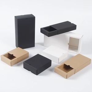 Caja de Regalo Ecológica con Cajón Deslizante de Papel Kraft, Precio de Fábrica, OEM, para Pastelería, Dulces, Chocolate, Macarons, Galletas y Postres - Product Image 4