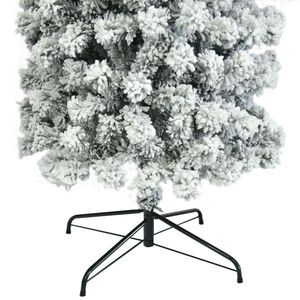 7.5ft Pencil Flocking <b>Christmas</b> <b>Tree</b> Festive Holiday Ornament - Product Image 3