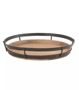 Bandeja de madera con asa de metal de diseño de león para servir comida, vajilla de madera, bandejas para servir comida en bodas, restaurantes y el hogar - Product Image 2
