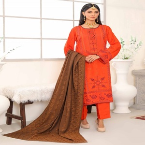 Gloriosa Mujer Hermosa 3 piezas Salwar Kameez Ready-Made Daily Party Wears Made Viscose Bin Hameed Vol Collection Indian - Product Image 1