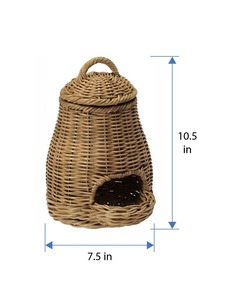Cesta de Almacenamiento de Ratán Natural Hecha a Mano Artex Green Earth para Ajo, Diseño Rectangular Moderno y Ecológico, Hecho en Hanói - Product Image 2