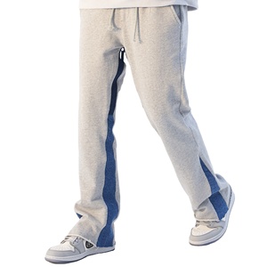 Mallas de algodón rectas para hombre, ropa de calle acampanada, transpirable, ecológica, con cintura media, novedad en venta al por mayor - Product Image 2