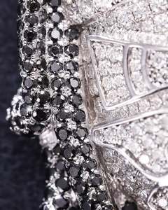จี้ห้อยคอเงินแท้ 925 ชุบโรเดียม ดีไซน์ 3 มิติ แบบ Iced Out ประดับโมอิสซาไนต์สีดำ ระดับ VVS สไตล์ฮิปฮอป - Product Image 4
