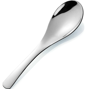 Cuchara de sopa de acero inoxidable, negra mate pulida, 6 piezas, para uso en restaurantes, artesanías, cuchara de sopa de acero. - Product Image 5