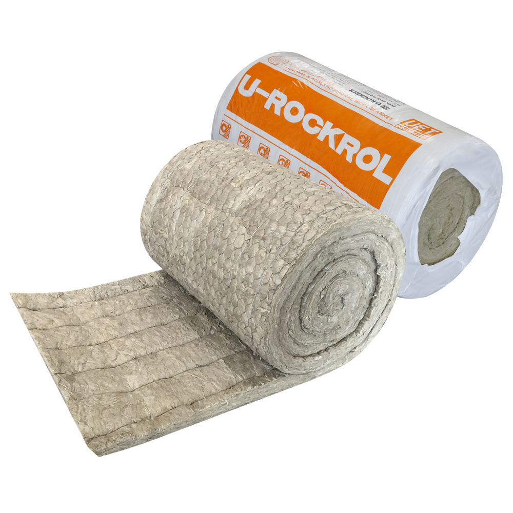 Wire Mesh Faced Rock Wool Blanket For Removable Insulation Jacket ASTM E84 Class A