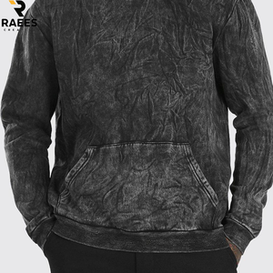 Sweat à capuche épais et lourd pour homme, coupe oversize, épaules tombantes, en molleton bouclette 500 460 400 g/m², personnalisable avec logo - Product Image 4