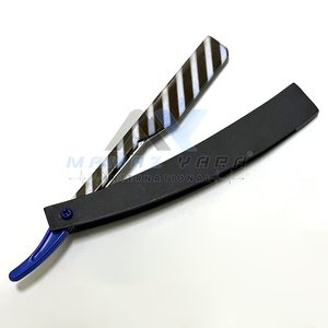 Professional Slide Lock Straight Shavette <b>Razor</b> Stainless Steel Half Blade Barber <b>Razor</b> with Exchangeable Blade Holder for <b>Men</b> - Product Image 4