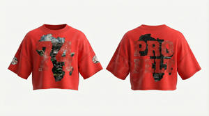 Camiseta de Hombre de Talla Grande, Calidad Premium, OEM ODM, MOQ Bajo, Color Sólido, Impresión DTG Personalizada, Hombros Caídos, 100% Algodón Transpirable - Product Image 6