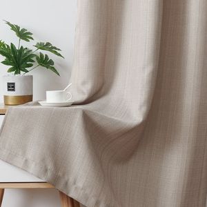 Juego de Cortinas de Ventana con Textura de Lino de 84 Pulgadas, Color Taupe, con Ojales, Cortinas Filtrantes de Luz para Dormitorio y Sala de Estar, 2 Paneles - Product Image 3