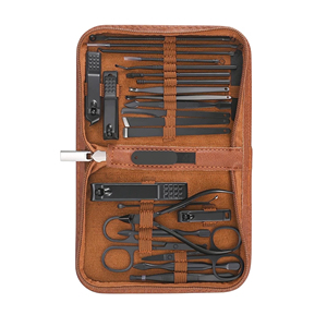 Luxury Stainless Steel <b>Nail</b> Grooming Set Manicure Pedicure <b>Kit</b> Customized Color Portable Case Premium Quality Professional - Product Image 3