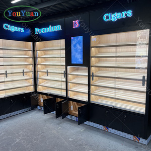 Fournitures de magasins de fumée en Chine Armoire à cigares éclairée par LED en gros pour magasin de cigares et vin - Product Image 5