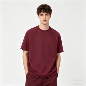 T-shirt pour homme en coton à manches courtes, délavé, style streetwear décontracté, coupe ample, doux et confortable pour tous les jours - Product Image 4