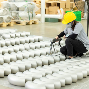 Codo de radio largo de 90 grados de acero inoxidable 304 304L 316 316L fabricado en Vietnam, accesorio de tubería para soldadura a tope, ASME B16.9, alta presión BSPT - Product Image 3