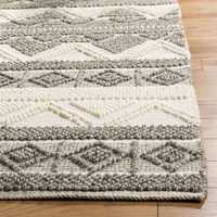 Tapis en laine épaisse fait main, à boules de feutre, abstrait, à texture haute, rayé, moderne, style bohème, pour salon, taille personnalisée, doux, fin, tissage plat
