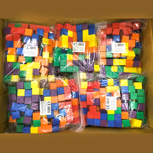 1 inch Hollow Colorful Plastic Math Cube Educational Toys For ToddlersLearning Aids - Product Image 5