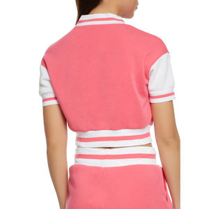 Chaqueta Varsity Corta Personalizada con Cuello de Manga Larga para Mujer / Chaqueta Varsity Corta Transpirable para Mujer a un Precio Razonable OEM - Product Image 6