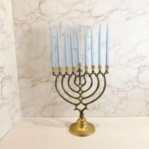 Última Novedad: Candelabro Menorah de 9 Brazos, Precio de Fábrica al por Mayor, Resistente al Calor, Hecho a Mano, para Velas - Product Image 3