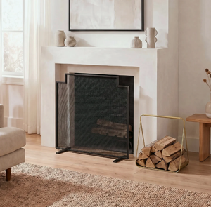 Wholesale Modern A Frame Metal Firewood Rack with Handle Log Storage Holder Custom Manufacturer Minimalist Steel <b>Fireplace</b> Log - Product Image 6