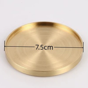 Posavasos de Metal con Diseño Elegante, Alfombrillas para Tazas de Té, Precio al por Mayor, Artesanía, Artículos de Mesa, Vajilla - Product Image 4