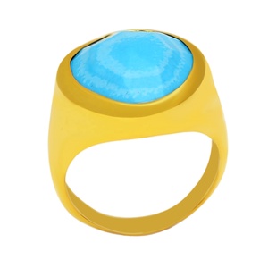 Designer 925 Sterling Silver Wedding Natural <b>Turquoise</b> Gemstone <b>Ring</b> for Women Wholesale Jewelry Available Stocks Manufacturer - Product Image 2