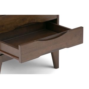 Tavolo Console Harper in Noce Marrone, Design Elegante per Tavolino d'Appoggio - Product Image 2